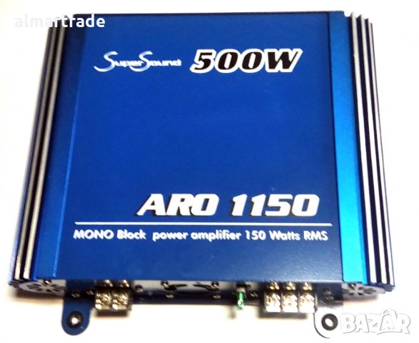 Усилвател за кола SuperSound ARO1150, 1x150W, 4ohm, снимка 1 - Аксесоари и консумативи - 34382617