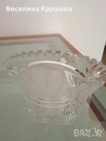 Фруктиера, оловен кристал, снимка 2 - Аксесоари за кухня - 50828146
