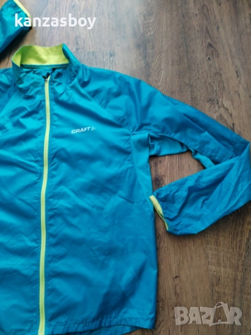 Craft Focus Hood Jacket - страхотна мъжка ветровко M , снимка 3 - Спортни дрехи, екипи - 51813286
