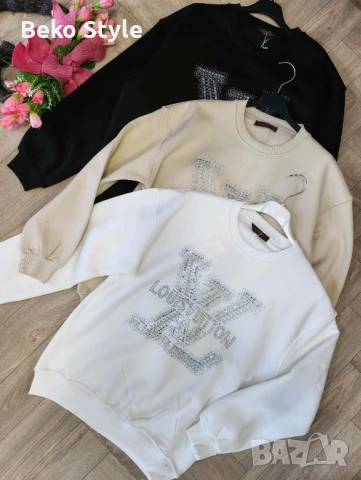 Дамска памучна блуза Louis Vuitton, снимка 2 - Спортни екипи - 52104716