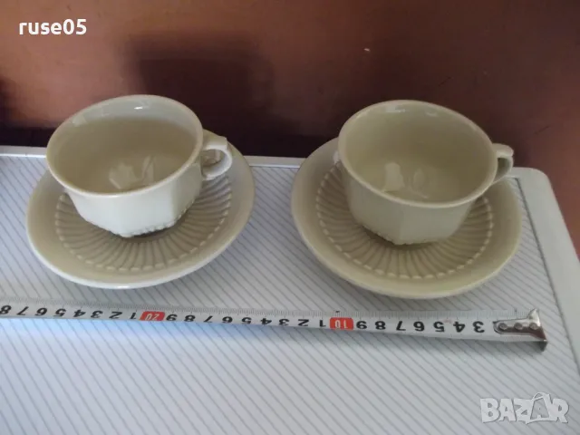 Лот от 2 бр. чаши и 5 бр. чинийки порцеланови за кафе, снимка 3 - Колекции - 48357634