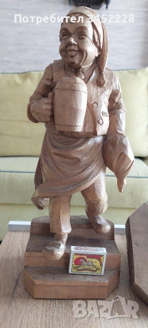 Дърворезба голяма масивна със стойка за стена за ценители , снимка 8 - Декорация за дома - 54005752