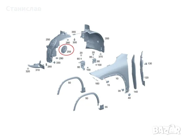 Mercedes A-Class W177 Капачка в подкалник за достъп до фар , снимка 6 - Части - 50220408