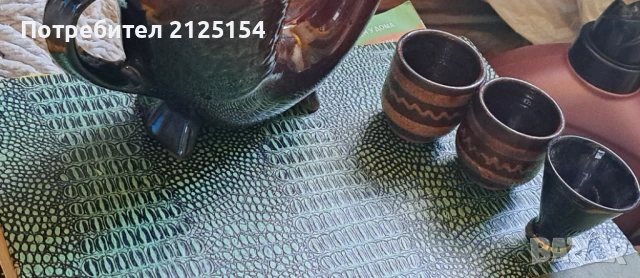 Стар.соц сервиз за ракия., снимка 1