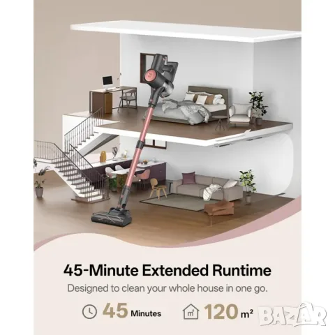 Вертикална прахосмукачка Blitz V10 Pro, снимка 3 - Прахосмукачки - 56312573