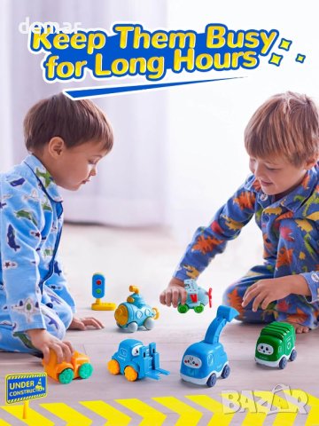 HahaGift Бебешки играчки за момчета 12-18 месеца, снимка 4 - Коли, камиони, мотори, писти - 42275480
