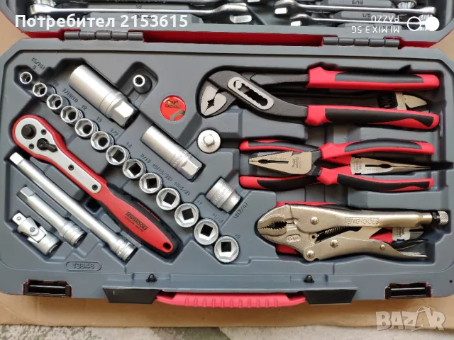 Teng tools тенг 1/2 гидория 48 части вложки ключове отвертки комплект хром ванадий, снимка 2 - Гедорета - 48534604