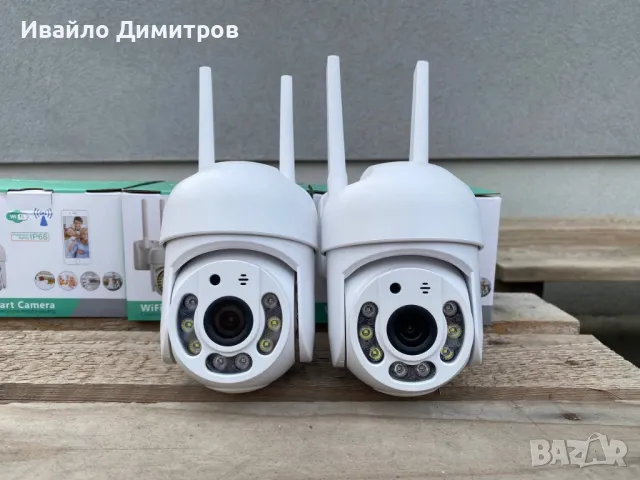 2 БРОЯ! Въртяща камера 4+4LED 5MPX с приложение ISCEE, снимка 1