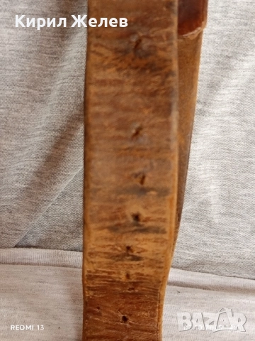 Винтидж кожен колан стар от соца за ДЕКОРАЦИЯ 31151, снимка 4 - Други ценни предмети - 51920311