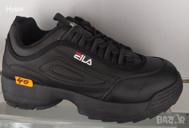 Черни дамски маратонки с платформа, снимка 1