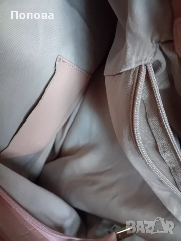 Голяма италианска розова чанта от естествена кожа , снимка 11 - Чанти - 52219310