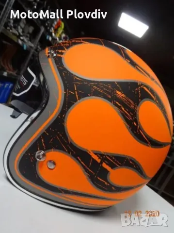 каска Mt helmets отворена каска ретро тъмни очила рокер мото, снимка 6 - Аксесоари и консумативи - 49315270