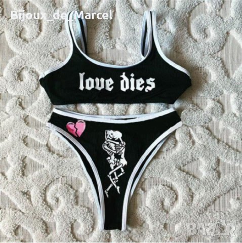 Бански Love Dies - S M L размери, снимка 1