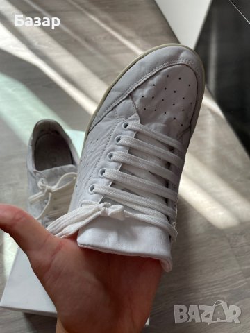 Бели маратонки кецове естествена кожа, снимка 5 - Дамски ежедневни обувки - 40201383