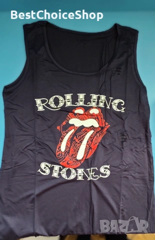 2 броя рокля тип потник с графичен принт на The Rolling Stones, снимка 11 - Рокли - 54014407