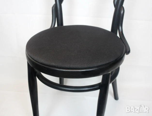Дървени трапезни столове мека седалка черни, снимка 6 - Столове - 50730656