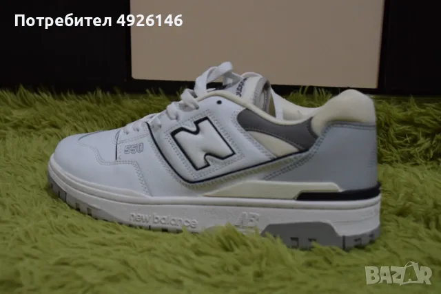 ЧИСТО НОВИ! New Balance 550 White/Grey, снимка 2 - Маратонки - 55753954