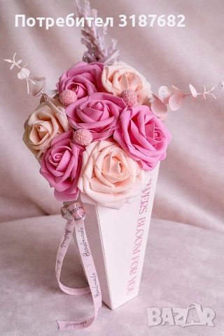 Букети от фоам рози! , снимка 4 - Подаръци за жени - 53140569