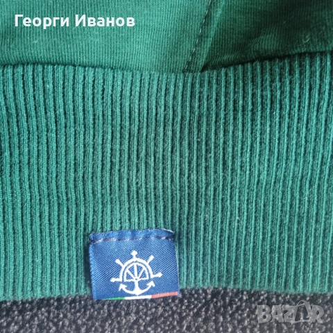НОВ БЕЗ ЕТИКЕТ L/XL MARINA MERCANTILE MEDITERRANEA Made In Italy италиански суичър жилетка горница, снимка 7 - Суичъри - 54214142