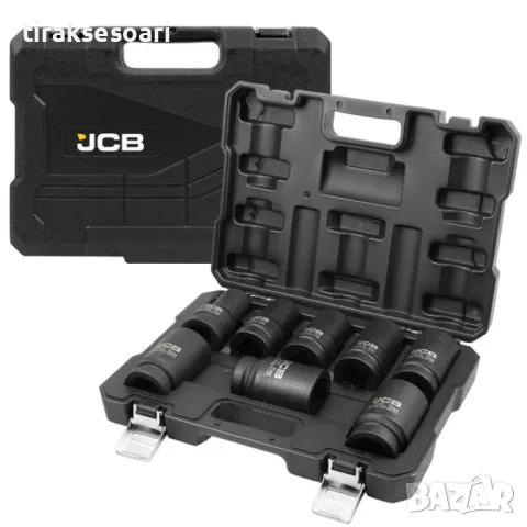 Професионални Дълбоки ударни вложки 6-стен 22-41мм 8 части JCB, снимка 2 - Други инструменти - 49349715