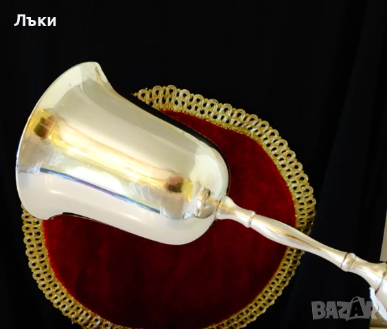 Бронзов бокал,чаша за вино 19 см.,250 мл. , снимка 2 - Антикварни и старинни предмети - 51266434