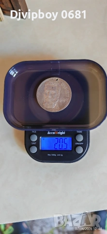 Сребърна монета от 5 лева 1976г. Христо Ботев , снимка 3 - Нумизматика и бонистика - 54120859