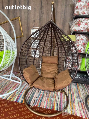 люлка- градинска люлка тип яйце, гнездо, висяща, снимка 3 - Градински мебели, декорация  - 52235455