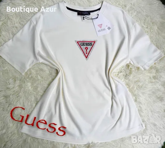 памучни дамски тениски guess , снимка 2 - Тениски - 50330320