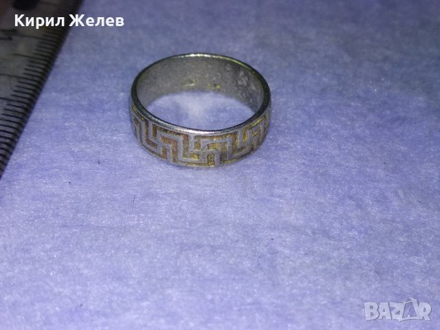 СТАР СРЕБЪРЕН ПРЪСТЕН с ГЕРМАНСКИ РУНИ СВАСТИКА и2 ПЕЧАТА За ВИСОКА ПРОБА СРЕБРО и На МАЙСТОРА 40538, снимка 5 - Антикварни и старинни предмети - 42762946