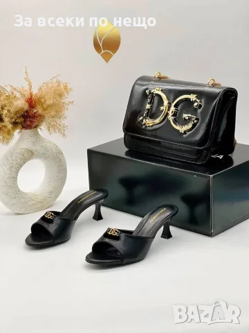 Dolce&Gabbana Дамски Чехли На Ток - Различни Цветове Код SEM-465, снимка 3 - Чехли - 55871543