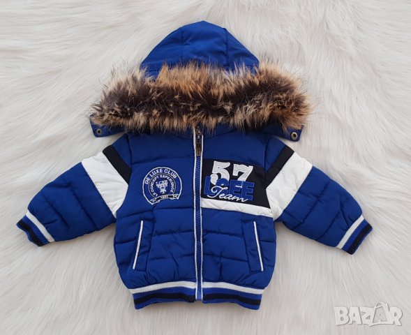 Бебешко зимно яке с пух на качулката 0-3 месеца, снимка 9 - Бебешки якета и елеци - 42392105