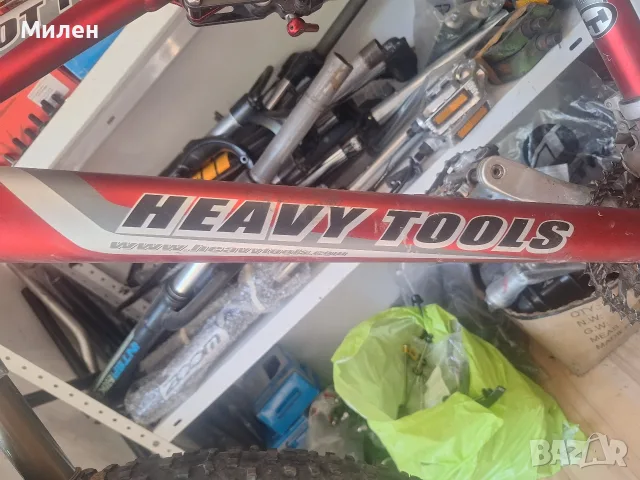 Велосипед HEAVY TOOLS Montanbaike 26 Инчови Капли Мъздушна ВилкаСкорости 3х9 Спирачки Simano XT, снимка 2 - Велосипеди - 55948484