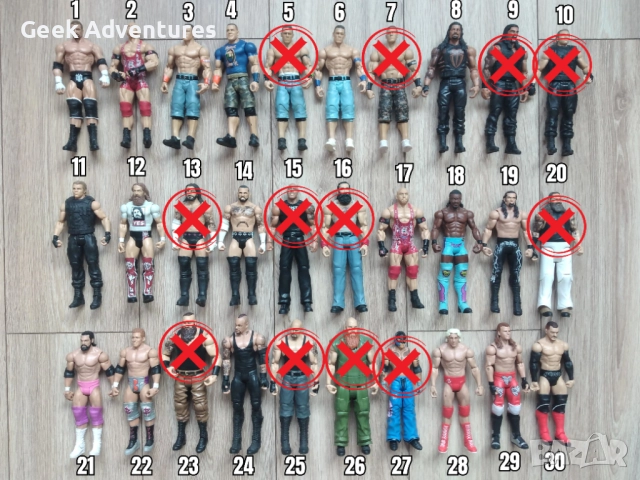 Екшън Фигурки WWE Кеч Pro-Wrestling Action Figures Dean Ambrose Hogan Cena