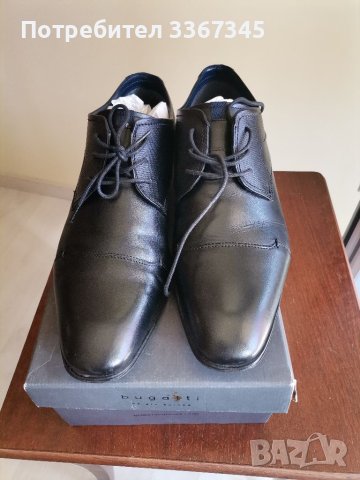 Официални кожени обувки bugatti 46-ти номер, снимка 1 - Маратонки - 42256592