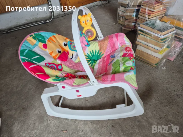 Бебешки шезлонг тропическа гора Fisher Price, тигър, снимка 5 - Детски шезлонги - 47371571