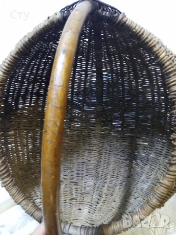 Стара плетена кошница, снимка 5 - Декорация за дома - 53972005