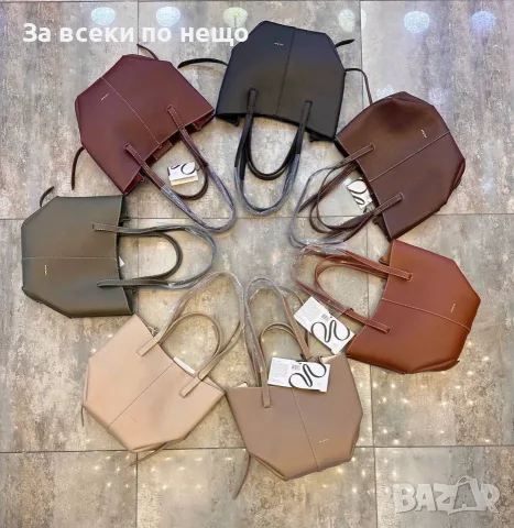 Polene Дамска Елегантна Кожена Чанта Със Златно Лого - Различни Цветове Код SEM-775
