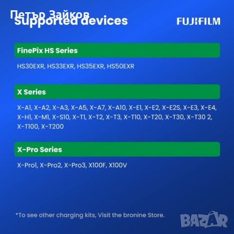 2-портово зарядно устройство за фотоапарат и комплект за зареждане NP-W126S, NP-W126, снимка 3 - Друга електроника - 40580446