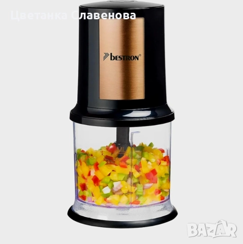 Чопър Bestron AKC200, 400W, купа 0.5 литра, остриета от неръждаема стомана
