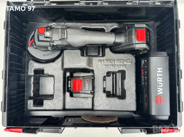 Wurth AWS 18-125 P Compact M-Cube - Безчетков акумулаторен ъглошлайф 18V , снимка 2 - Други инструменти - 53250680