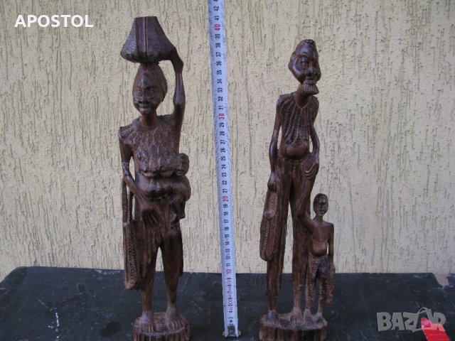 дървена статуетка африканска 