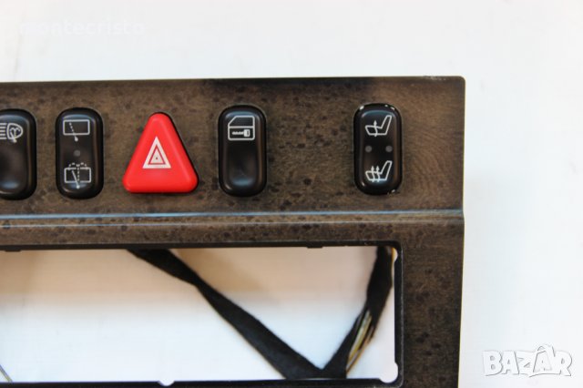 Панел бутон аварийни светлини Mercedes W210 E-class (1999-2002г) 2108200151 подгряване седалки, снимка 3 - Части - 38580613