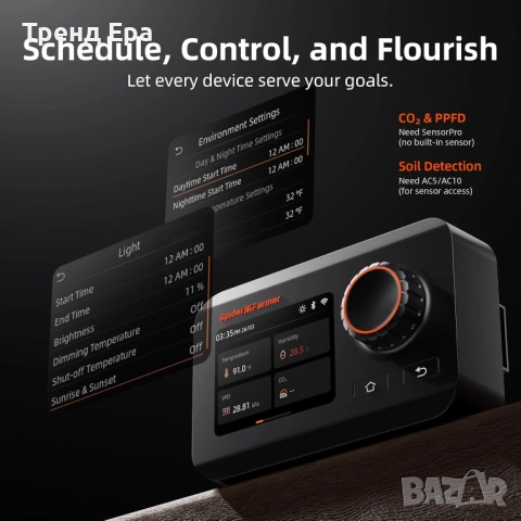 WiFi управление Spider Farmer за отглеждане на растения, снимка 5 - Оранжерии - 51716330