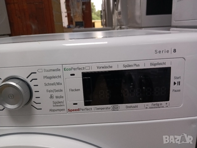Като нова пералня Бош Bosch Serie 8 A+++ 9кг Made in Germany 2 години гаранция!, снимка 9 - Перални - 51863033