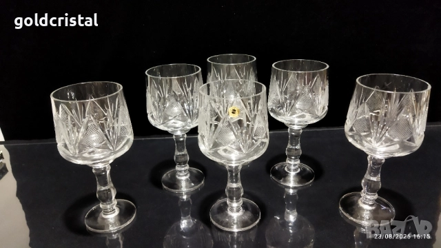 Кристални чаши , снимка 2 - Антикварни и старинни предмети - 22330718