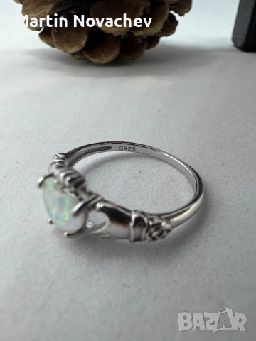 Сребърен пръстен със сърце , снимка 7 - Пръстени - 54062895