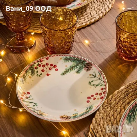 Коледен сервиз за хранене, снимка 2 - Сервизи - 47876633