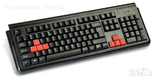 Клавиатура A4Tech X7-G300 Gaming, USB, Washable, снимка 2 - Клавиатури и мишки - 29797502