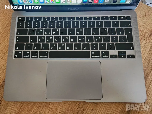 Apple MacBook Air M1 13 inch (2020) – 8GB RAM | 256GB SSD | 88% батерия | +зарядно | Space Gray, снимка 3 - Лаптопи за дома - 56153689
