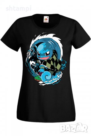 Дамска тениска Pokemon Squirtle,Анимация,игра,Празник,Повод., снимка 2 - Тениски - 38073796